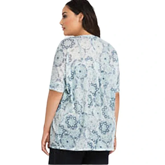 TORRID ⭐️ Geo Print Open Front Cardigan Top - Picture 2 of 12